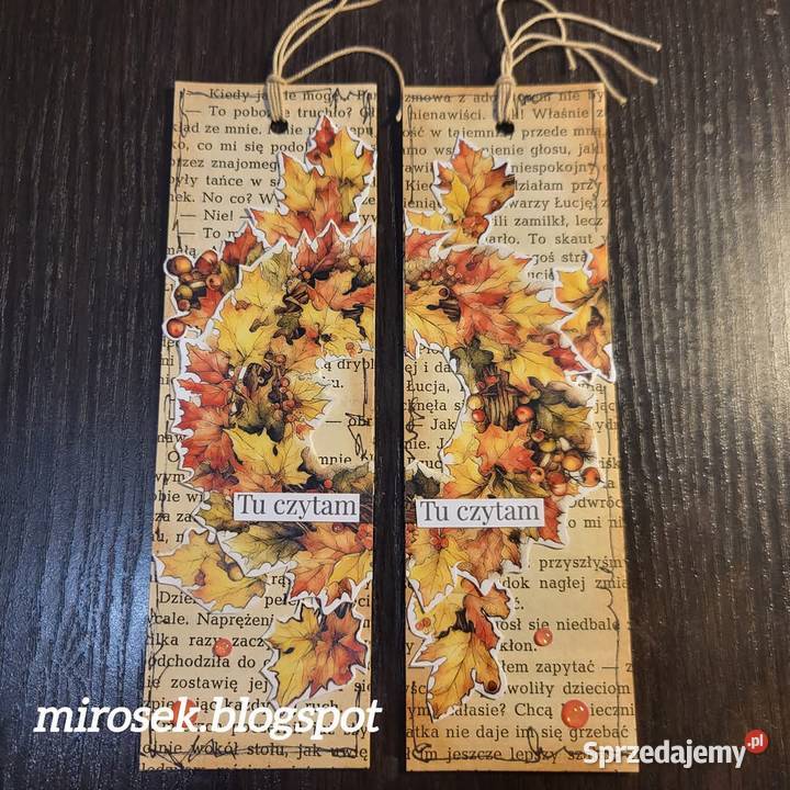 Zakładka do książki jesień ręcznie robiona Łódź