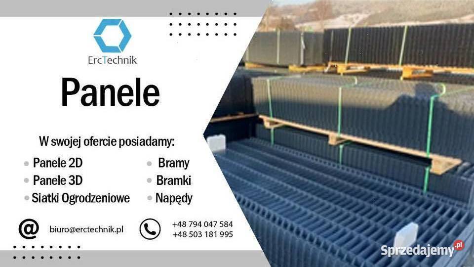 Ogrodzenia panel słupek akcesoria 120 m 38 mb metal Murzynowo