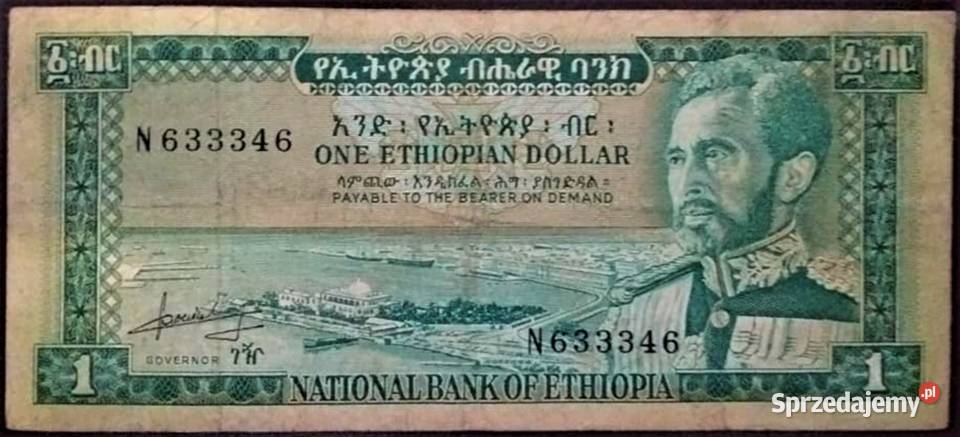 ETIOPIA 1966P25a1 dolar wysyłka Człuchów