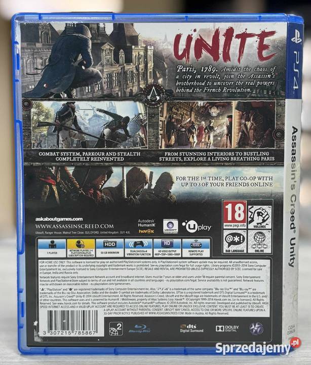 Gra 4 Assassins Creed Unity Elbląg
