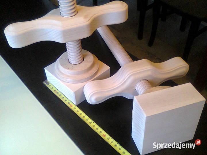 Śruby nakrętki pokrętła szpilki łby drewniane Wieliczka