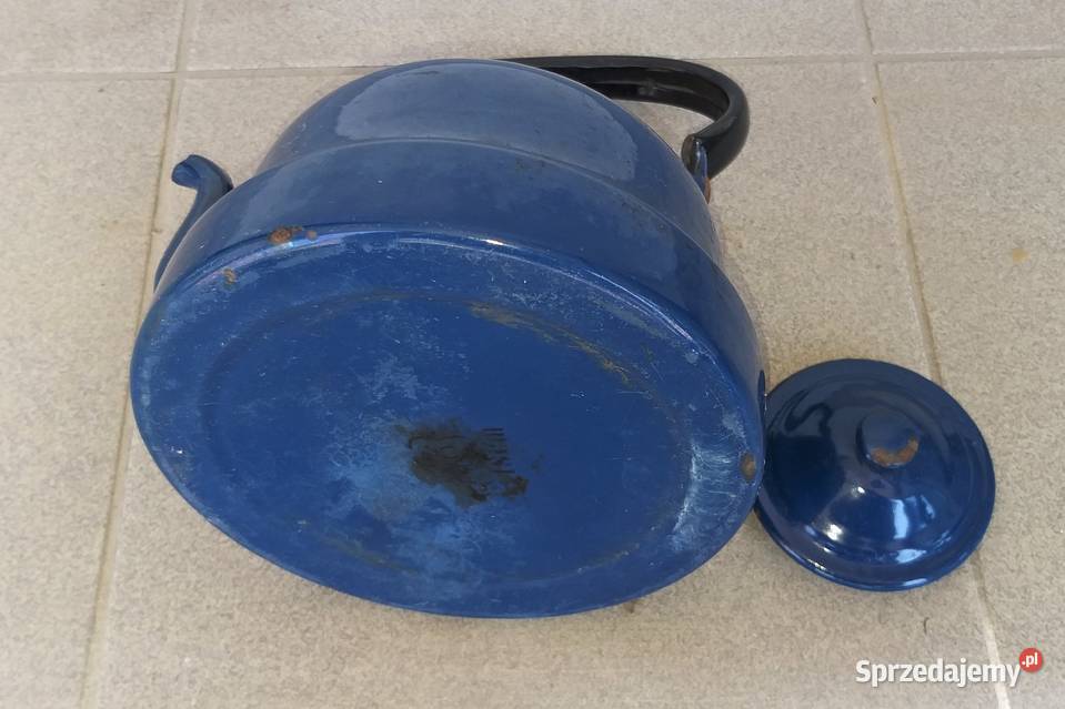 Stary emaliowany czajnik vintage Warszawa
