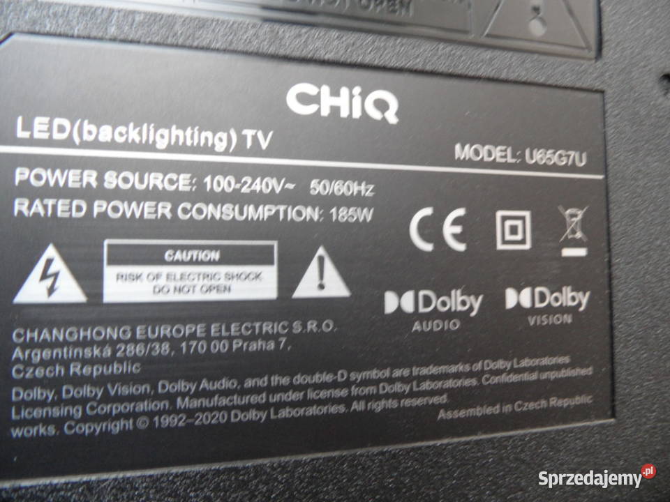 plyta glowna telewizora CHiQ U65G7U Kielce