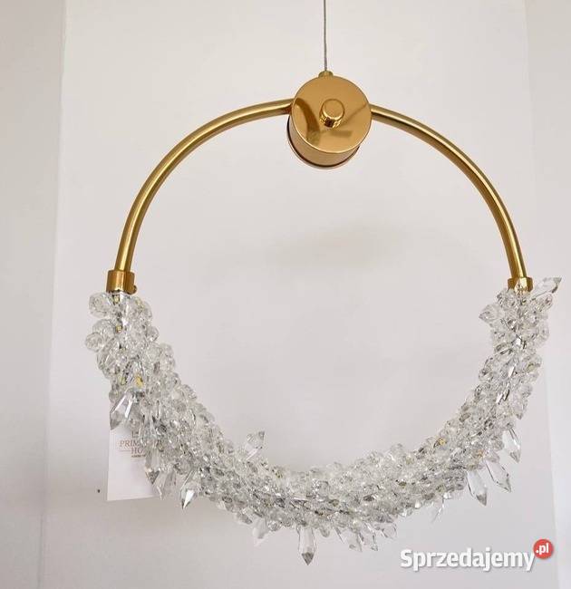 Lampa wisząca złota nowoczesna okrągła wyspę Lampy wiszące Warszawa
