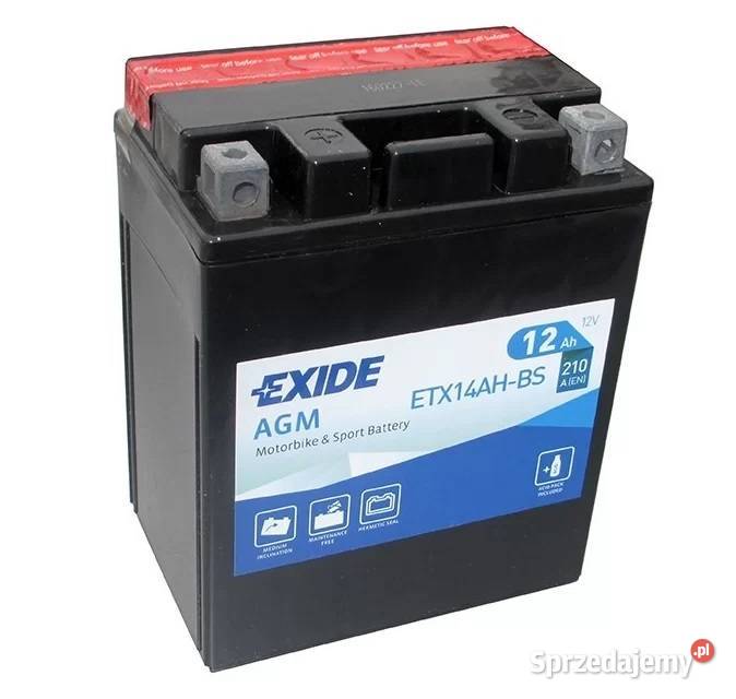 Akumulator motocyklowy EXIDE ETX14AHBS YTX14AHBS Szydłowiec