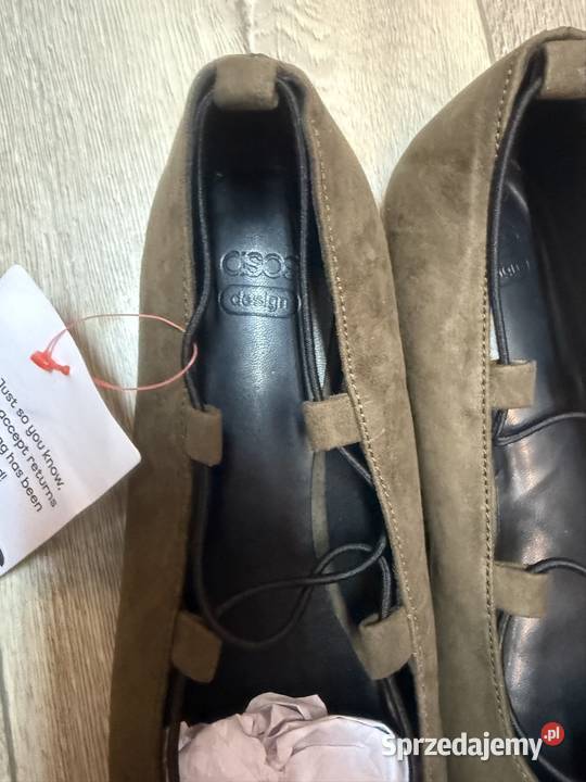 40 Asos Design Zielone khaki baleriny wieczorowe zielony Kraków