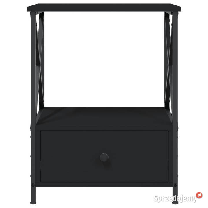 Stoliki nocne 2 czarne 50x41x65 WM826084 Nocne Warszawa sprzedam