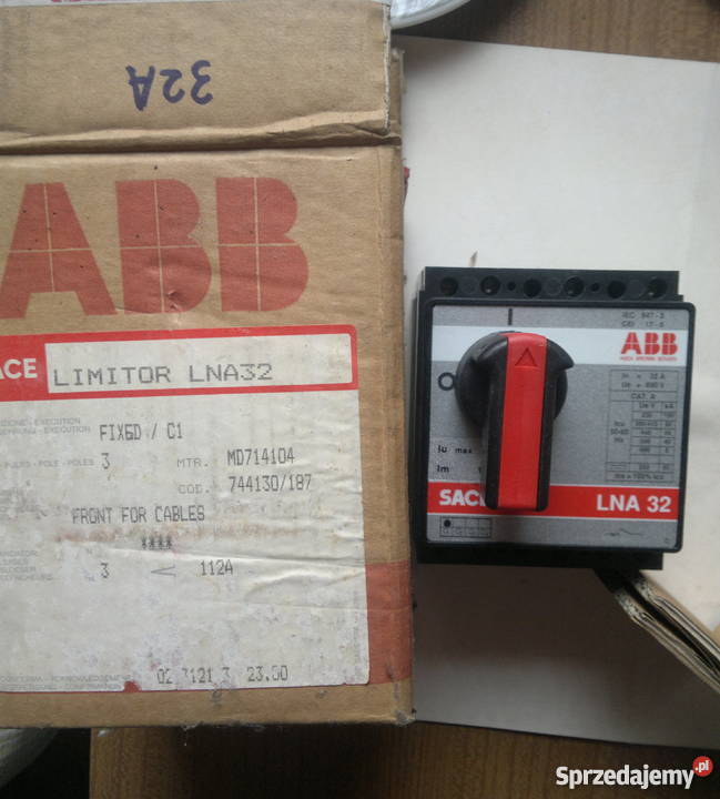 Wyłącznik SACE LNA 32 112A Asea Brown Bover