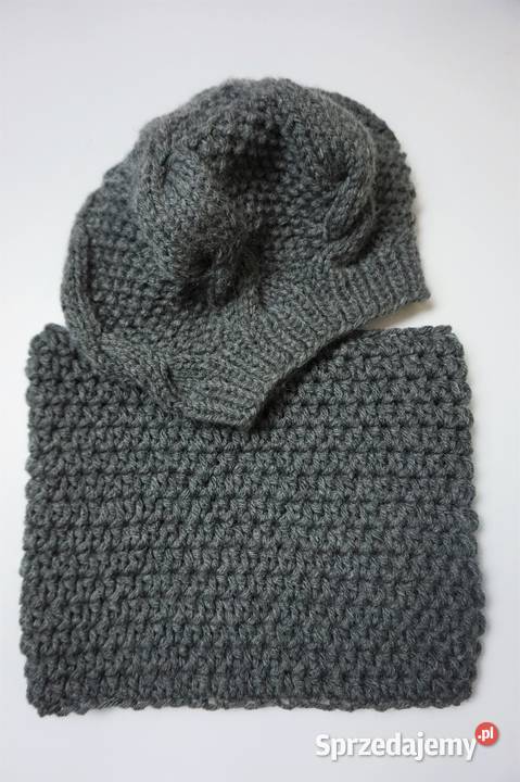 Komplet beret komin różne kolory polskie Nakrycia głowy Kraków