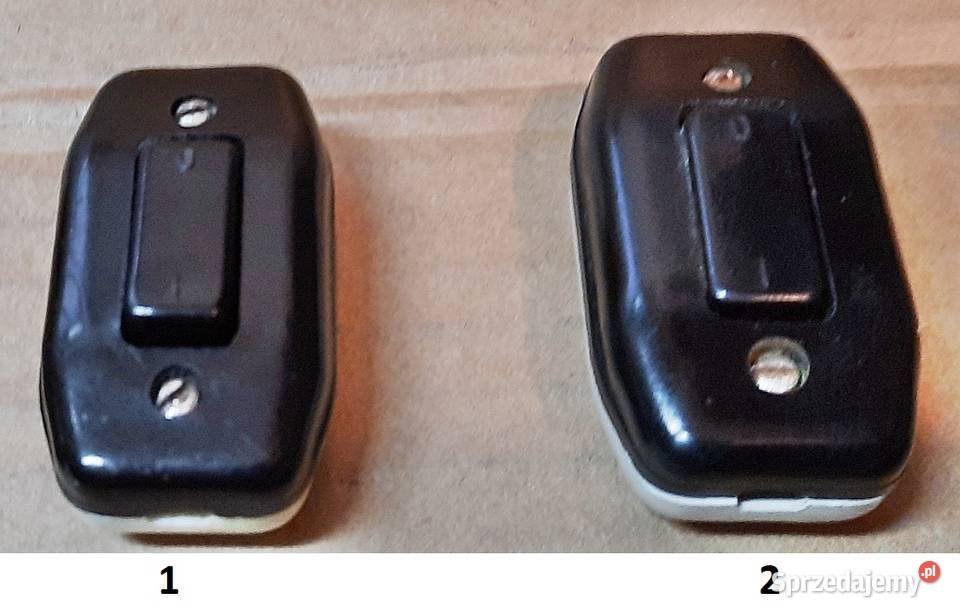 Wyłącznik przełącznik na kabel do lampki PRL Pozostałe Ostrów Wielkopolski