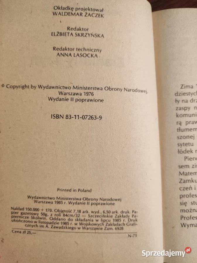 Złamany szyfr Władysław Kozaczuk świętokrzyskie Kielce sprzedam