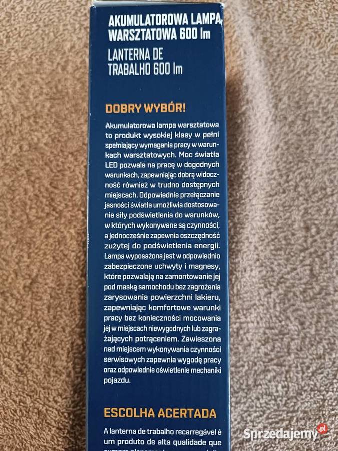 AKUMULATOROWA LAMPA WARSZTATOWA 600 Im Kędzierzyn-Koźle