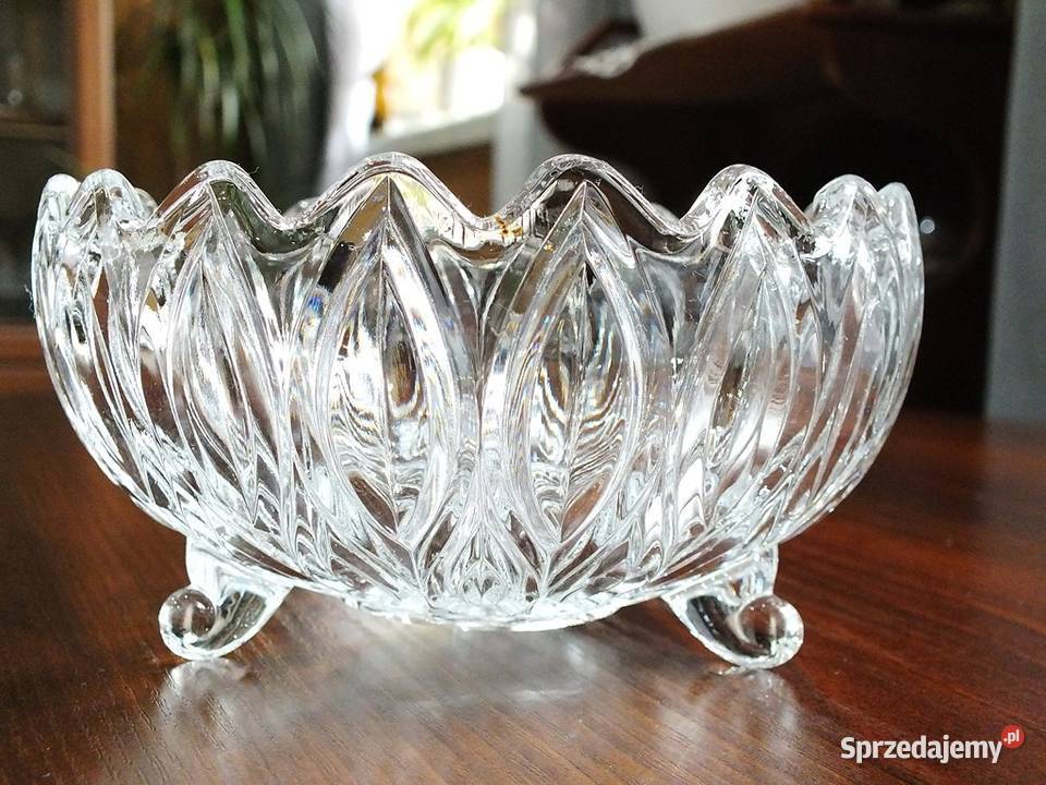 Bombonierka kolekcjonerska Misa na nóżkach Porcelana i szkło Żary