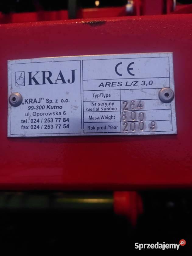 Sprzedam agregat Unia Ares 3m 2009r NOWY Grajewo