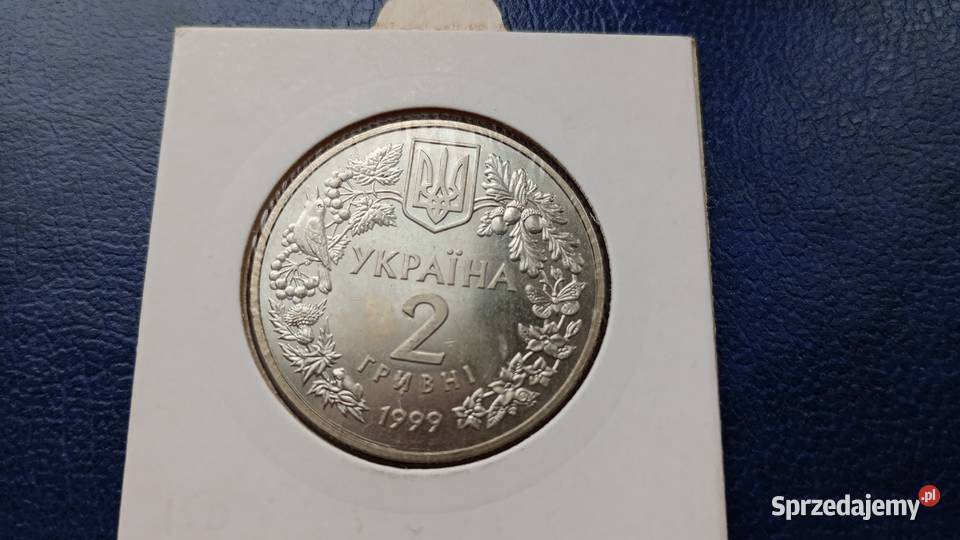 Stare monety 2 hrywne 1999 Storczyk Ukraina Numizmatyka Lesko
