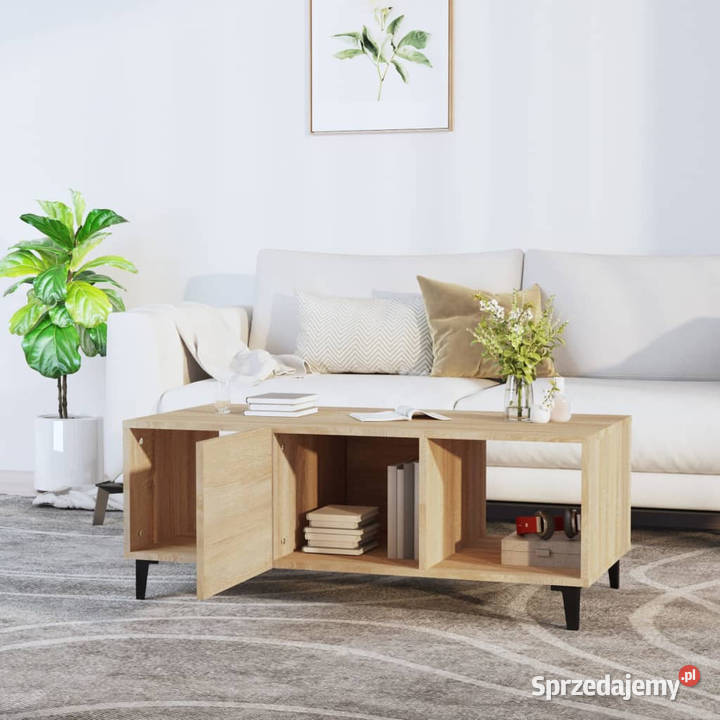 Stolik kawowy dąb sonoma 102x50x40 materiał mazowieckie Warszawa