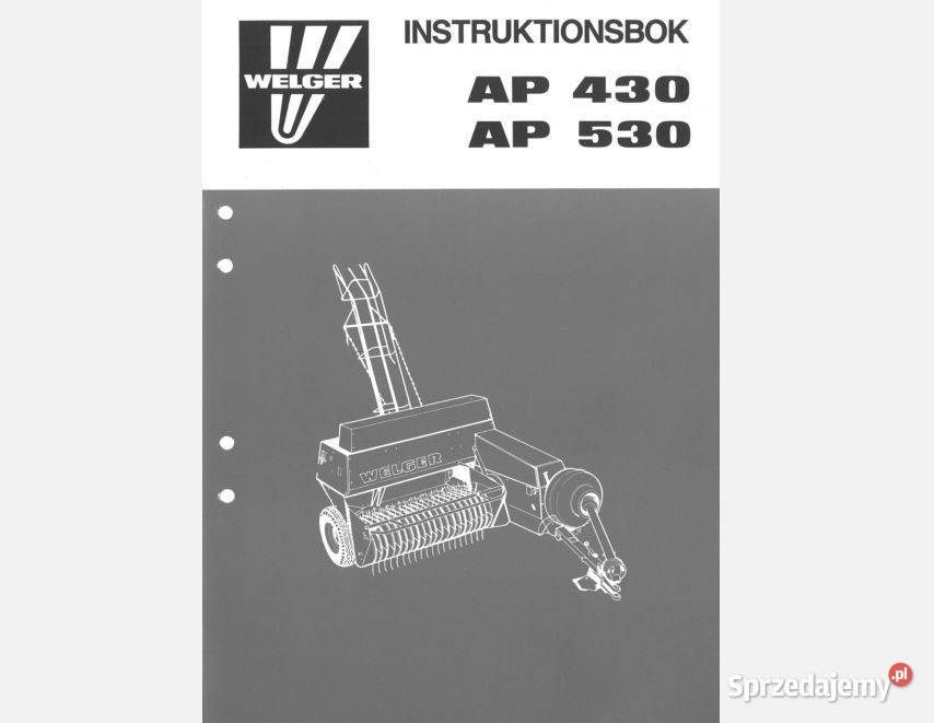 Welger AP430 instrukcja obsługi świętokrzyskie Kielce