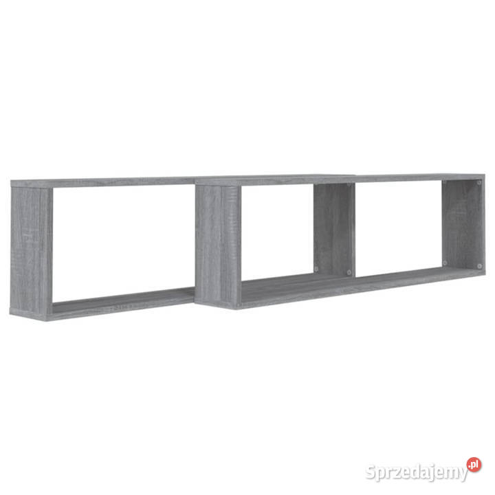 Półki ścienne 2 szary dąb sonoma 100x15x30 Półki Warszawa sprzedam