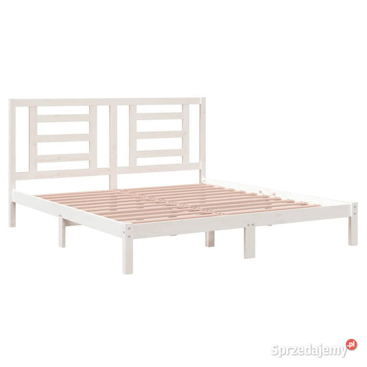 Rama łóżka biała lite drewno 180x200 WM3104364 mazowieckie Warszawa sprzedam