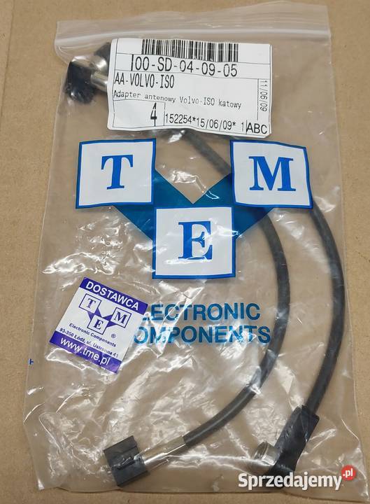 ZŁĄCZE ADAPTER ANTENOWY KĄTOWY VOLVO V40 V70 S80 dolnośląskie Mielęcin