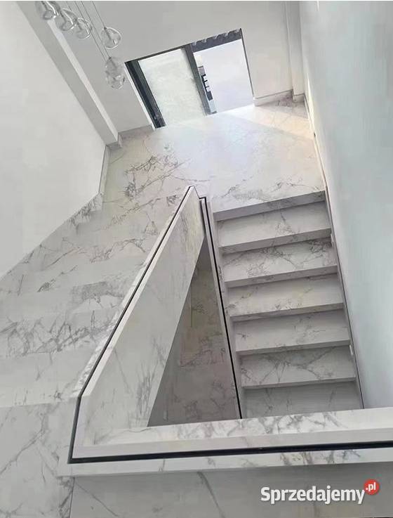 Płytki na schody 100x30 BIAŁY KAMIEŃ mat ŻYŁKI łódzkie Łask