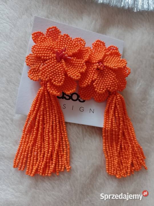 ASOS Wytworne długie kolczyki wieczorowe z Dodatki małopolskie Kraków