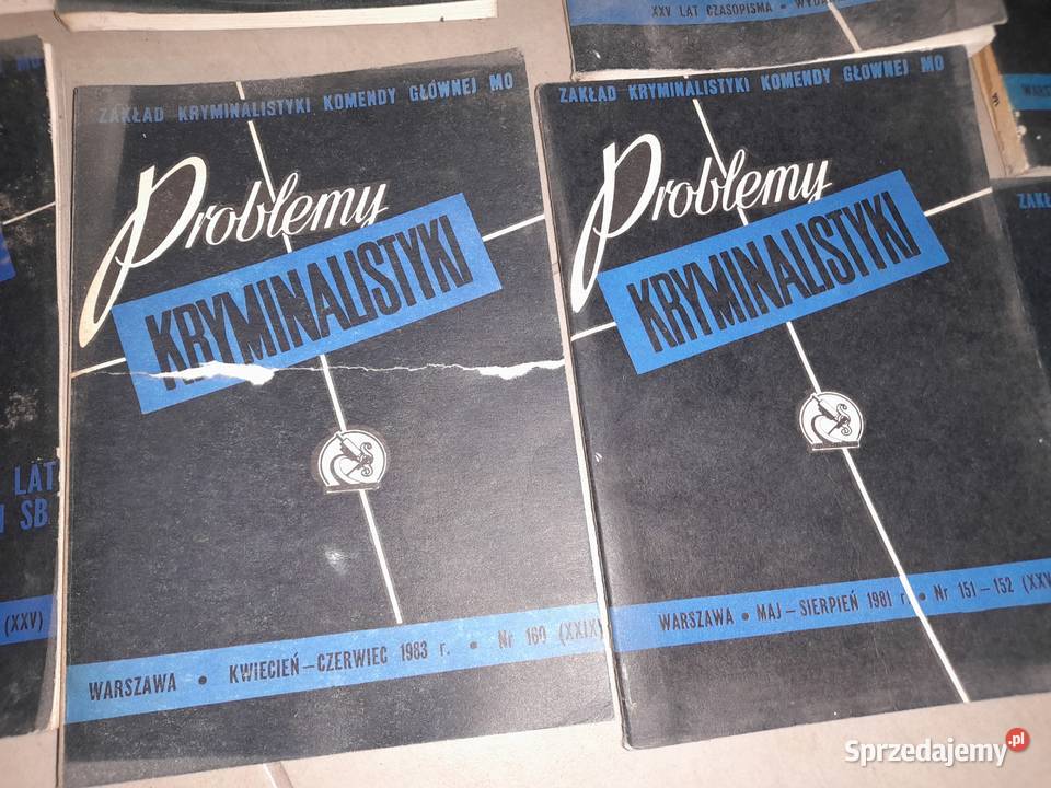 Książki kryminalistyka lat 80 sprzedam