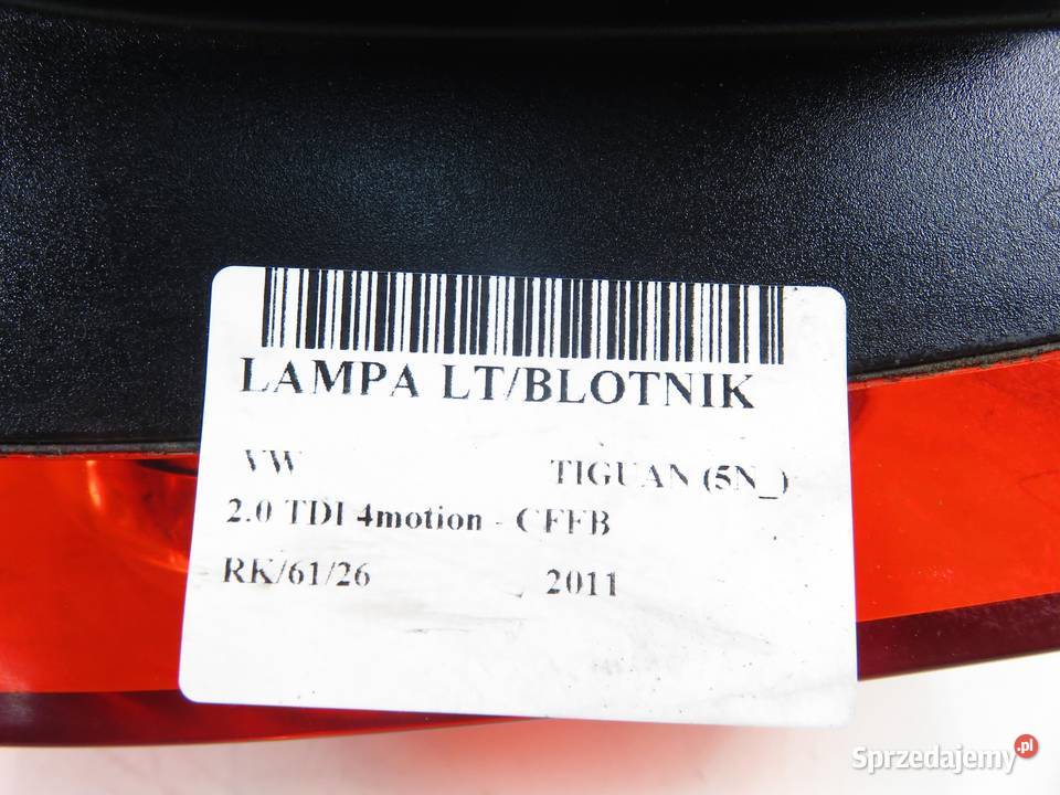 LAMPA LEWA TYLNA VW TIGUAN 5N 5N0945095H osobowe sprzedam