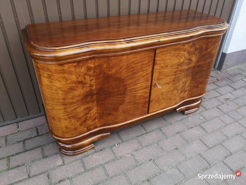 Komoda ARTDECO RTV Niska Orzech Stara Antyk Meble wielkopolskie Swarzędz