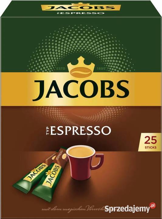 Jacobs Espresso kawa rozpuszczalna 25 paluszków Świdnica