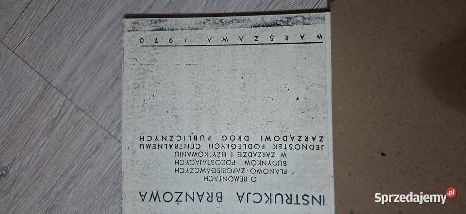 Instrukcja branżowa 1970 rzadki niski nakład PRL Łęczyca