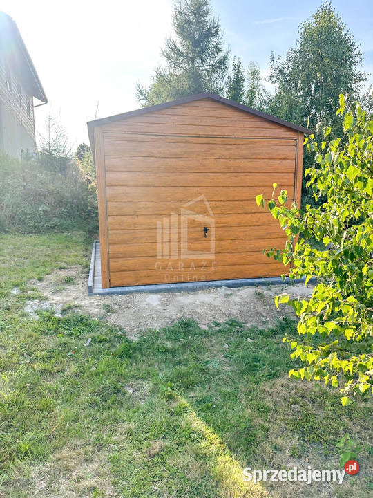 Garaż Blaszany 3x5m Brama Uchylna Drewnopodobny sprzedam