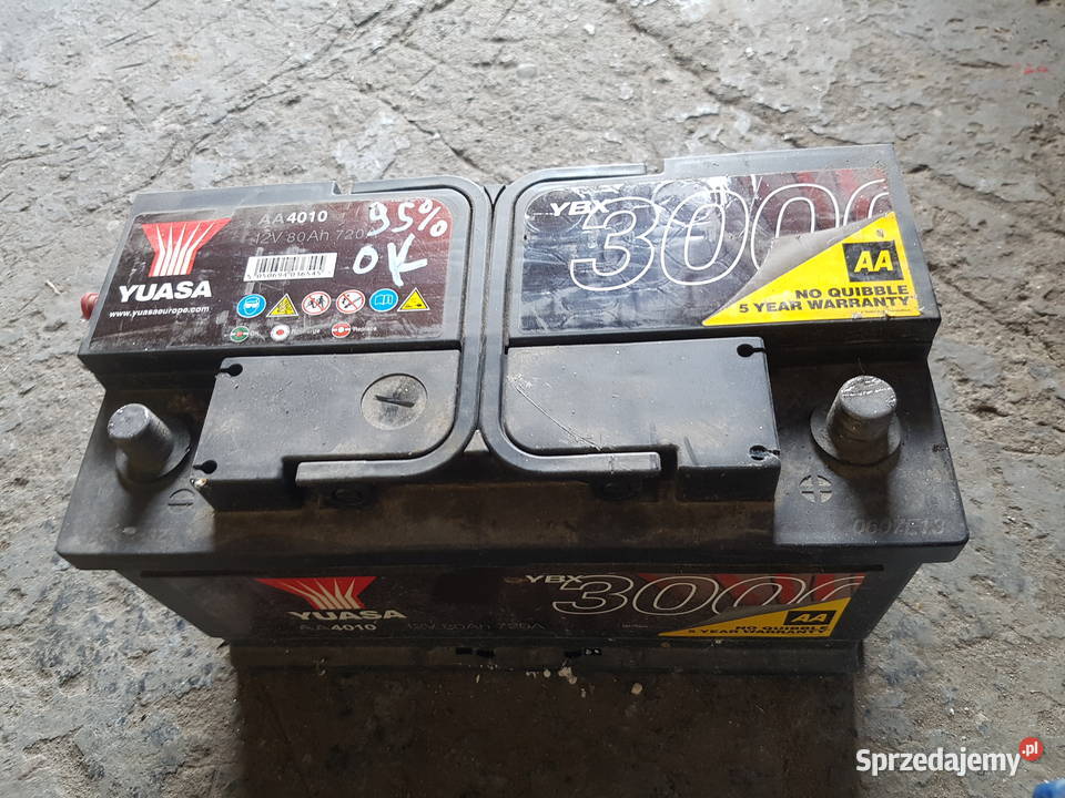 Akumulator YUASA 12V 80AH 720A mazowieckie