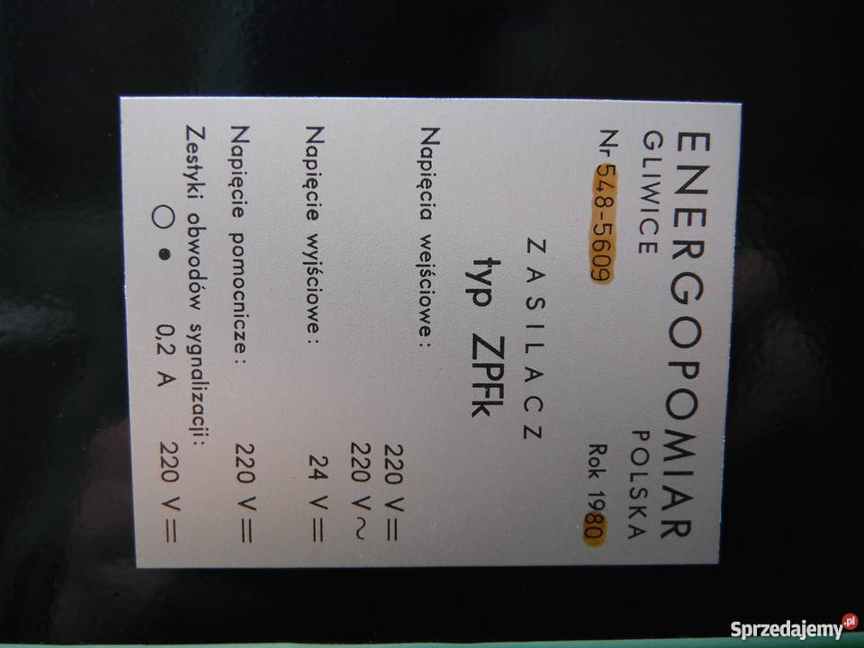 Zasilacz ZPFk Energopomiar Vintage ozdoba LOFT