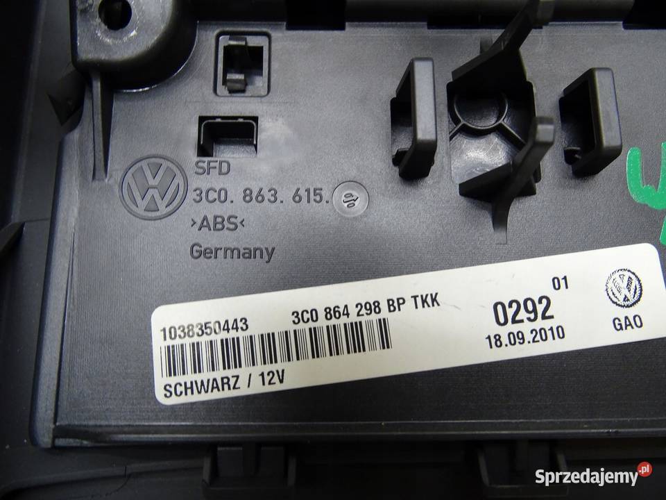 KRATKA NAWIEWU TYŁ TYLNA TUNELU VW PASSAT CC