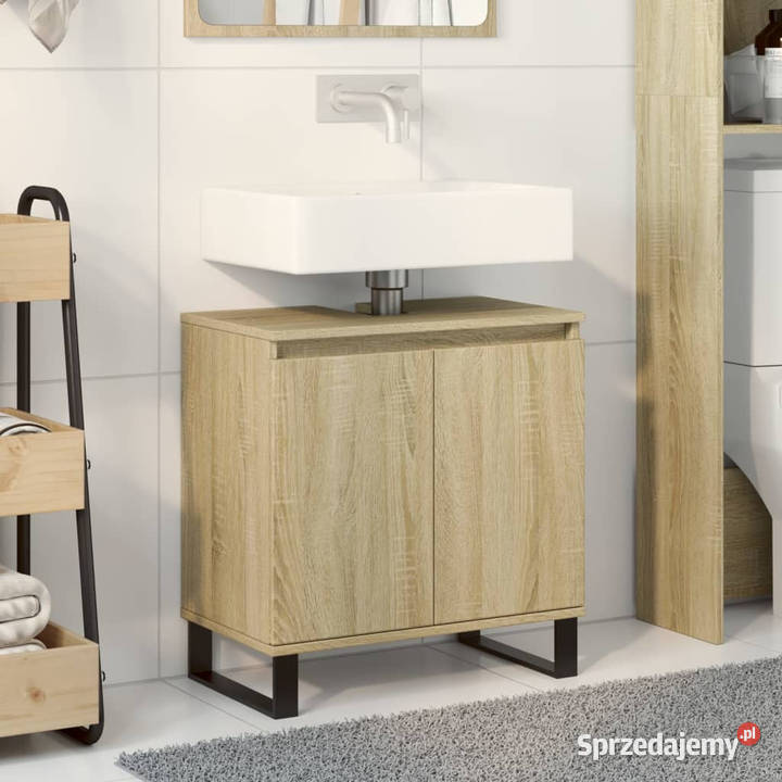 Szafka łazienkowa dąb sonoma 58x33x60 WM849675 mazowieckie Warszawa