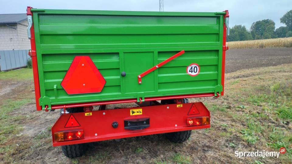 Przyczepa wywrotka jednoosiowa nieuszkodzony Łuków