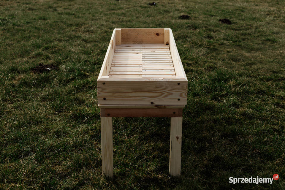 Zielnik drewniany na nogach warzywnik skrzynia śląskie Kalety