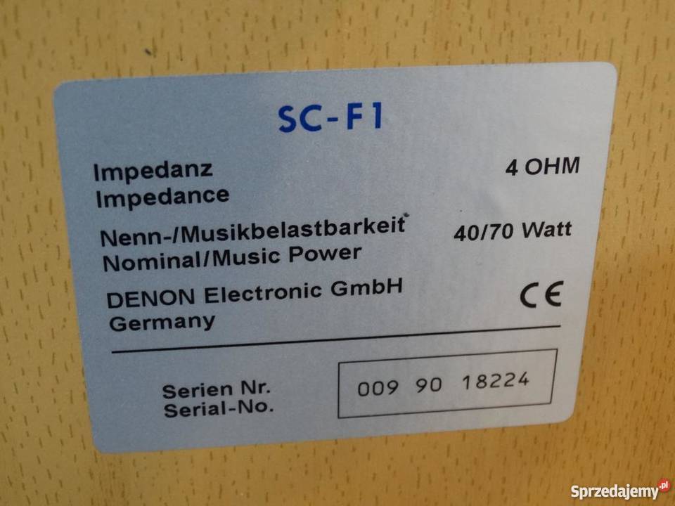 Kolumny Denon SCF1 sprawne i ładneWYSYŁKA Jasło sprzedam