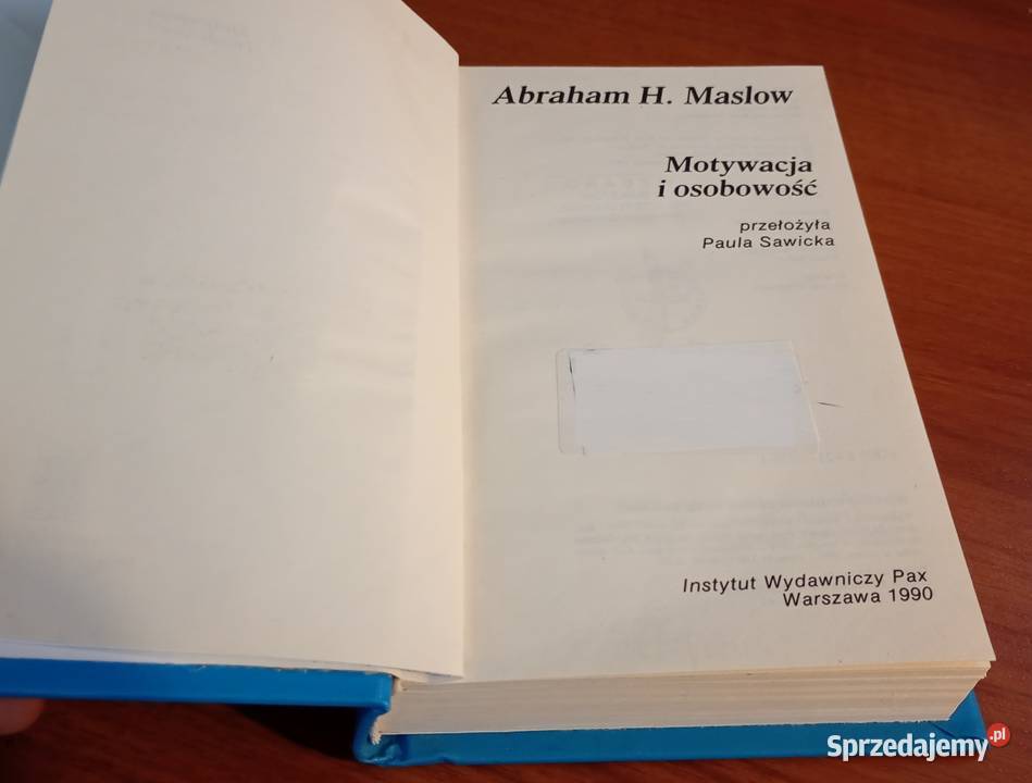 Motywacja i osobowość Abraham H Maslow przeł Gdańsk