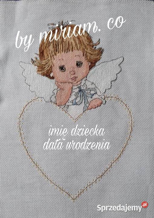 Metryczka bobas haft prezent obrazek Czerwionka-Leszczyny sprzedam
