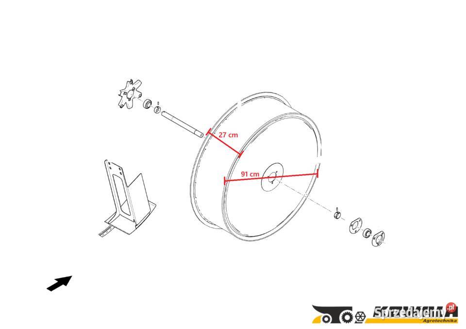 Claas Trion kosz chłodnicy obrotowy kombajn Stęszew