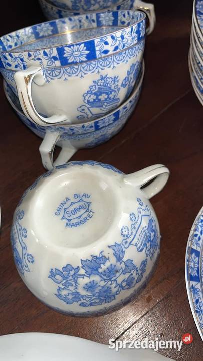 Filiżanka z talerzem SORAU China Blau Seria Gdańsk sprzedam
