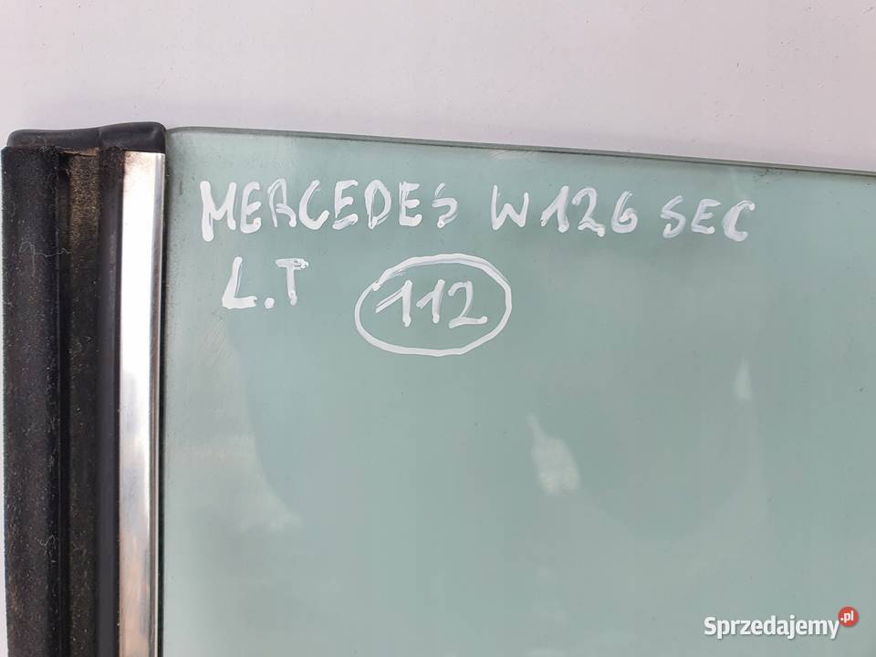 Mercedes W126 C126 SEC COUPE SZYBA LEWY TYŁ osobowe Rudka