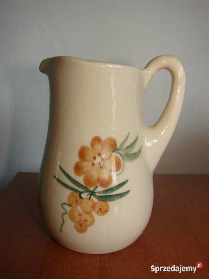 mały fajansowy dzbanek Pruszcz Gdański