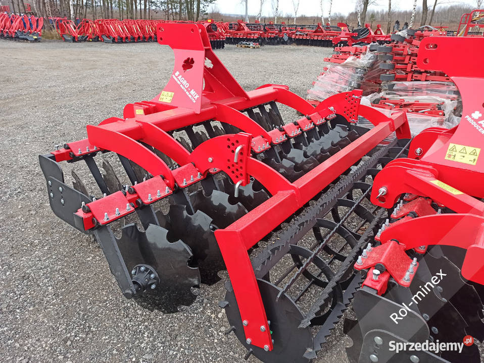 talerze fi 560mm Ciężka Brona talerzowa AGROMIX Węgrów