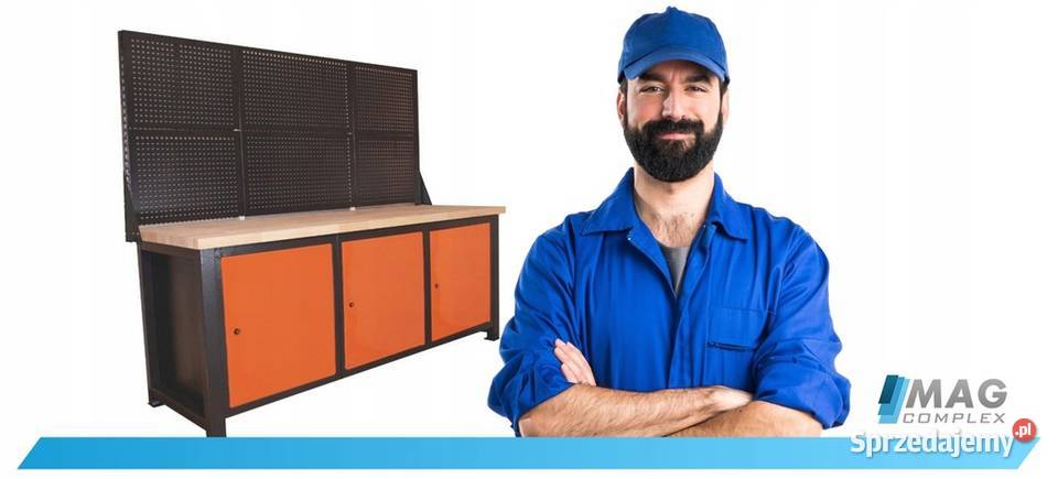 STÓŁ Warsztatowy P2126 Roboczy Metalowy DUŻY Starogard Gdański