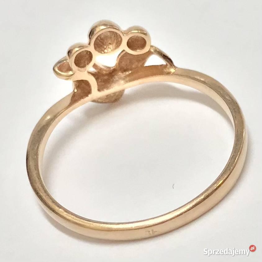 Złoty PIERŚCIONEK 585 14K cudowne WINOGRONA mazowieckie Warszawa sprzedam