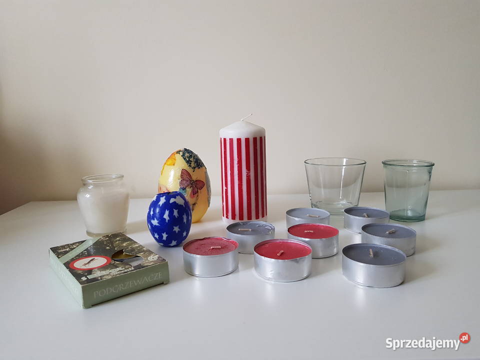 Mix świeczki świeczniki tealighty sprzedam