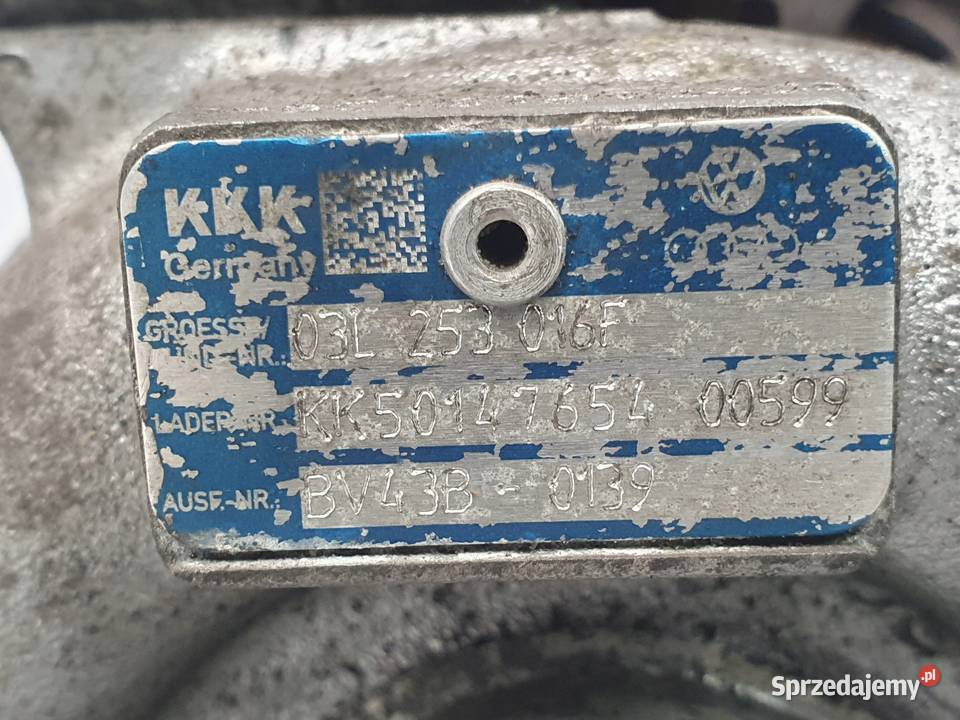 TURBOSPRĘŻARKA VW Passat B6 Golf VI Audi A3 8P osobowe Chełm